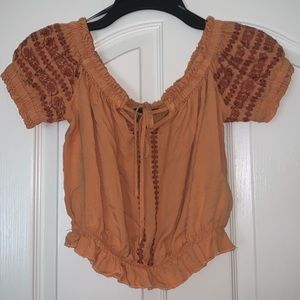 Off the shoulder Crop top